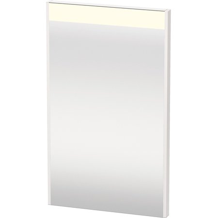 DURAVIT Brioso Mirror, 16 1/2 X1 3/8 X27 1/2  White High Gloss, Light Field, Square, Sensor Switch BR7000022226000